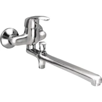 Vodovodní baterie ZORA, vanová baterie do bytového jádra, rozteč 100mm, chrom