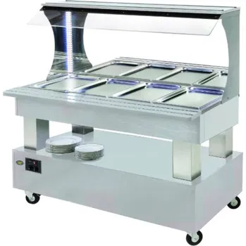 Vinotéka ROLLER GRILL International SALÁTOVÝ BAR PŘÍSTĚNNÝ KOMBINOVANÝ SBM 40 M - BÍLÉ DŘEVO