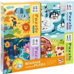 MiDeer 4v1 Set Puzzle Zvířata 84 dílků