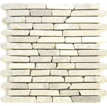 Obklad Divero Garth Mramorová 1 m2 krémová mozaika