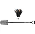 Rýč Fiskars Ergonomic Rýč špičatý + pracovní rukavice  131428