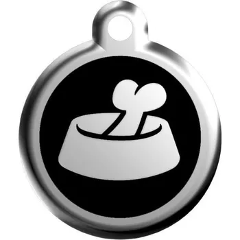 psí známka Red Dingo Psí známka 37 mm Miska černá