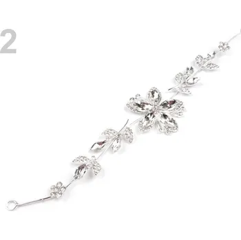 Ozdoba do vlasů Štrasová ozdoba do vlasů 2 1ks