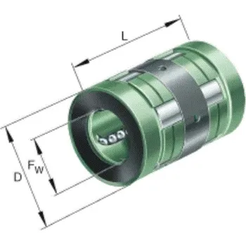 KN16-B-PP INA lineární kuličkové pouzdro s oboustranným těsněním