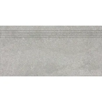 Dlažba RAKO Kaamos DCP84587, schodovka, šedá, kalibrovaná, 40 x 80 x 1 cm
