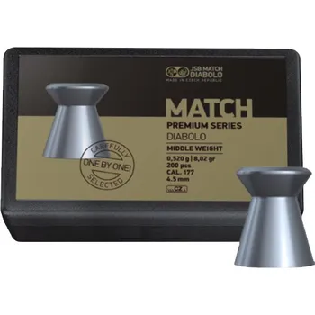Vzduchovka Diabolo JSB Premium Match Middle 200ks cal.4,51mm