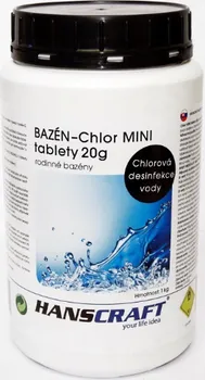 Bazénová chemie Hanscraft Spa Chlor Mini tablety 1 kg