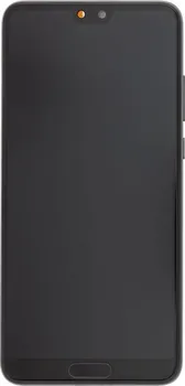 Originální Huawei LCD displej + dotyková deska + přední kryt pro P20 černé