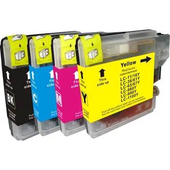 Cartridge-SET Brother LC 1100CMYK - kompatibilní náplně do tiskárny Brother
