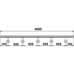Nerezové madlo na schodiště 4m, EB1-M400