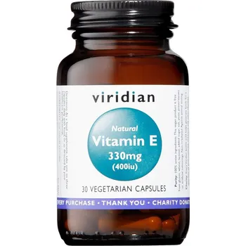 Viridian Vitamin E 330mg 400iu 30 cps.