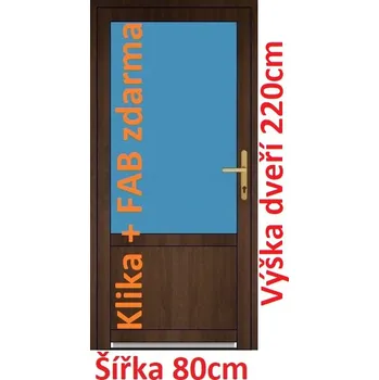 Vchodové dveře Vchodové plastové dveře Soft 2/3 sklo 80x220 cm - Akce!