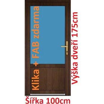 Vchodové dveře Vchodové plastové dveře Soft 2/3 sklo 100x175 cm - Akce!