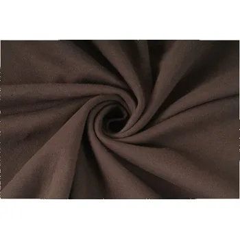 Elastická teplákovina nepočesaná, hnědá, látky, metráž, šíře role 175cm