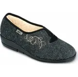 Dámské bačkory papuče důchodky Befado 940D357 teplé šedé zateplené ovčí vlnou velikost: 39