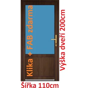 Vchodové dveře Vchodové plastové dveře Soft 2/3 sklo 110x200 cm - Akce!