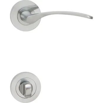 Dveřní kování Cobra Alexis-R WC OCS 52 mm klika/klika chrom matný