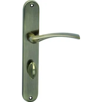 Dveřní kování Cobra Sina klika/klika WC90 OFS bronz česaný