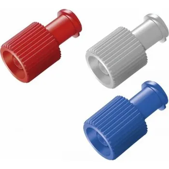 Kombi zátka KD-STOP - uzávěr infuze LL, 100Ks Barva: modrá