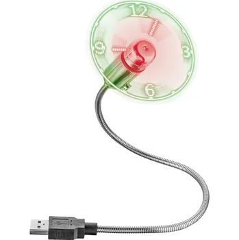 Domácí ventilátor Recenze Trust Flex USB Mini Fan s hodinama