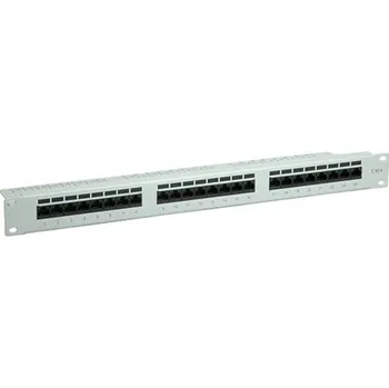 Patch panel Value Patchpanel 19'' kat. 6 UTP, 24 portů, šedý