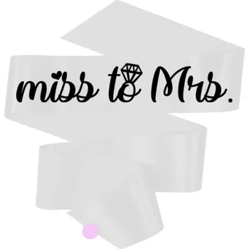 Party dekorace Šerpa s potiskem Miss to Mrs. - šerpa