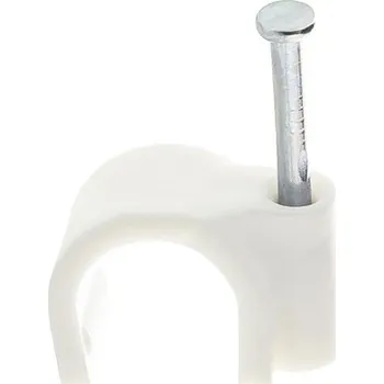 kabelová chránička Příchytka kabelu 3 - 4mm, bílá