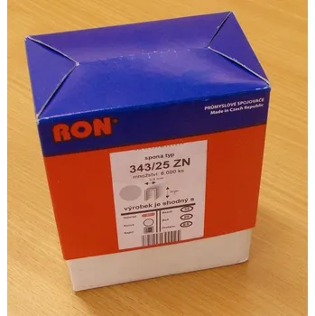 Průmyslová sponka Sponky do sponkovačky, 343/25 ,6000ks = 1bal