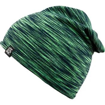 Čepice tenká čepice ze zeleného melíru