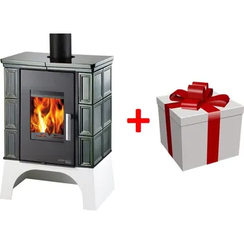 Krbová kamna HAAS + SOHN Rukov Kachlová kamna Eboli černá, zelená kachle+ DÁREK+ DOPRAVA ZDARMA! (0332215510000)