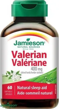 Přípravek na podporu paměti a spánku Jamieson Valeriana 400 mg Kozlík lékařský 60 cps.