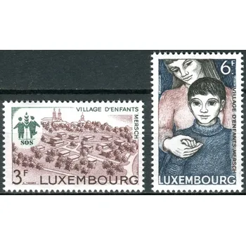 Poštovní známka (1968) MiNr. 775 - 776 ** - Lucembursko - SOS dětská vesnička Mersch