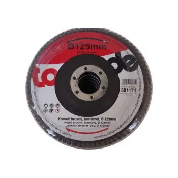 Brusný kotouč TOPTRADE kotouč brusný, lamelový, zrnitost 60, 115 x 22,2 x 2 mm 501170 AKCE