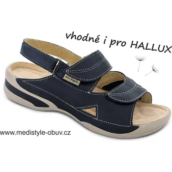 Dámská zdravotní obuv MEDISTYLE LUCY 5L-E26/H HALLUX sandál černý, --- - 41