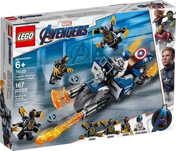 Stavebnice LEGO LEGO Super Heroes 76123 Captain America: útok Outriderů
