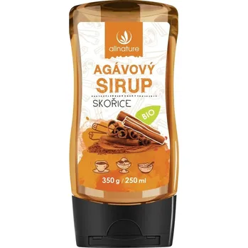 Allnature Agávový sirup skořice Bio 350 g Sladidlo Allnature Agávový sirup skořice Bio 350 g