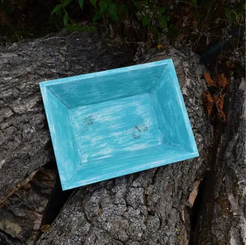 Podnos zkosený (Dřevo + dekupage)