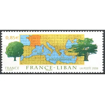 Poštovní známka Post France (2008) MiNr. 4568 ** - Francie - Přátelství s Libanonem
