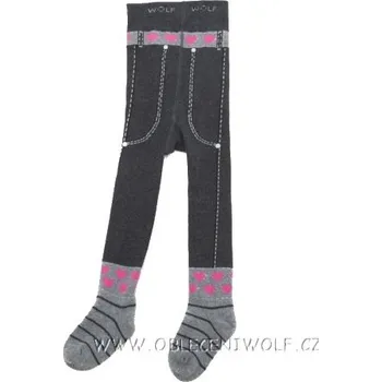 Dívčí punčocháče šedé Wolf P2614 Velikost: 104/110