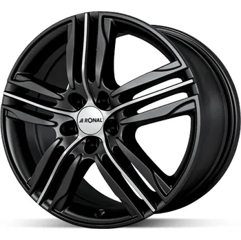 Alu kolo Ronal R57 Mattschwarz-Frontkopiert 7,5x18 5x114,3 ET45