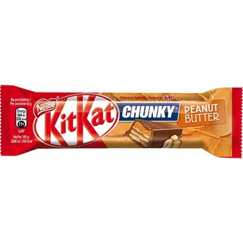 Nestlé KitKat Chunky 42 g, Peanut Butter Čokoládová tyčinka Nestlé KitKat Chunky 42 g, Peanut Butter