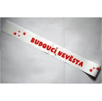 Party dekorace Šerpa budoucí nevěsta - papírová