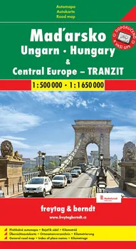 Maďarsko a Střední Evropa tranzit 1: 500T - Freytag & Berndt