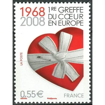 Poštovní známka Post France (2008) MiNr. 4406 ** - Francie - 40. výročí první transplantace srdce v Evropě