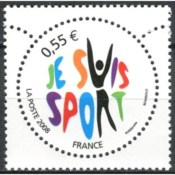 Poštovní známka Post France (2008) MiNr. 4522 ** - Francie - Kampaň pro populární sporty "Jsem sportovec"