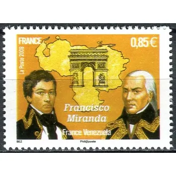 Poštovní známka Post France (2009) MiNr. 4773 ** - Francie - Francisco de Miranda - Venezuelský důstojník a revolucionář