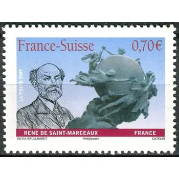 Poštovní známka Post France (2009) MiNr. 4756 ** - Francie - 100 let Památník univerzální poštovní unie, Bern - René de Saint-Marceaux, sochař
