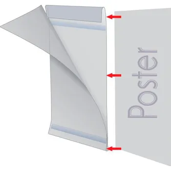 Kapsa A6 na šířku tvar D - Samolepící