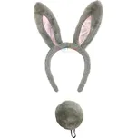 Smiffys Sada zajíček čelenka, ocas