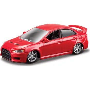 autíčko Bburago Mitsubishi Lancer Evolution 1:64 červená